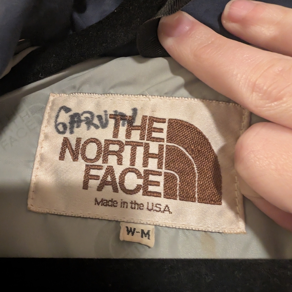 Vintage 70s The North Face Navy Puffer Size M - Picture 2 of 10